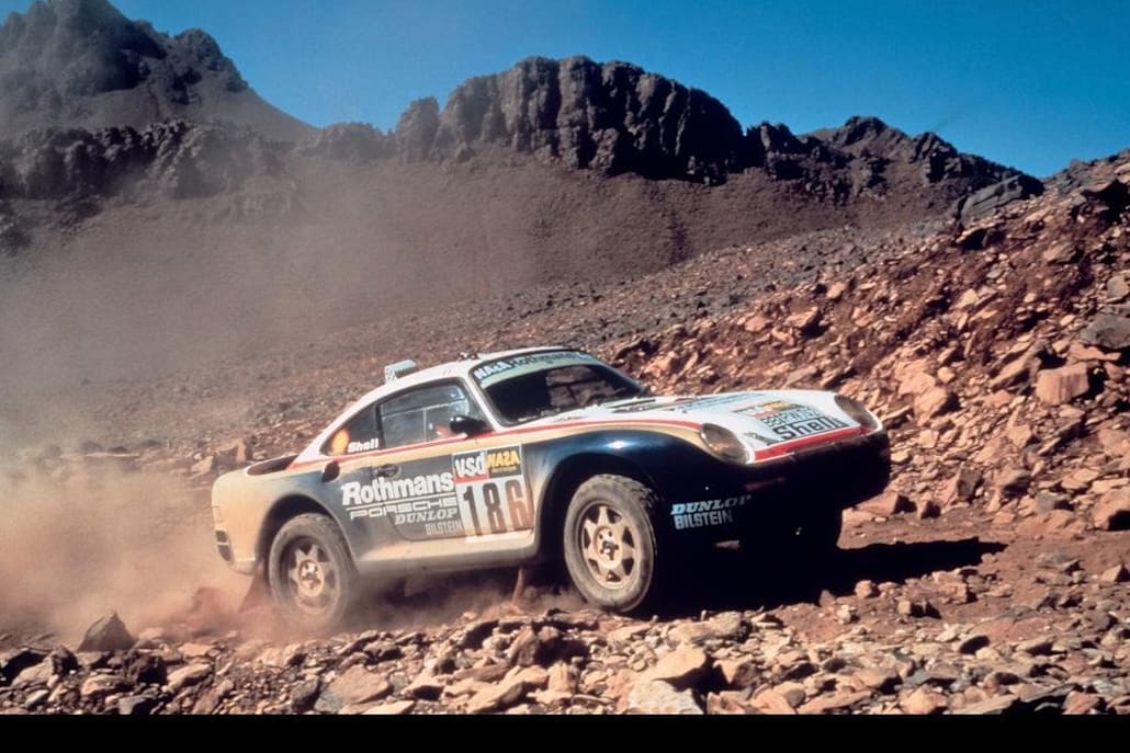 O Porsche 959 venceu o Dakar em 1986